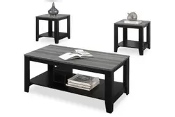 Black w&Grey Top 3-Piece Table Set offers at $158 in Surplus Furniture