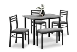 Grey & Black 5-Piece Dinette with Bench offers at $298 in Surplus Furniture