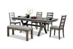 New Jersey Walnut 6-Piece Dinette Set offers at $1498 in Surplus Furniture