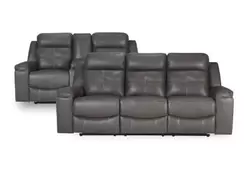 Jesolo Grey Reclining Sofa & Loveseat offers at $2548 in Surplus Furniture