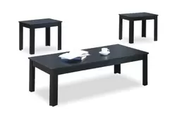 Black 3-Piece Table Set offers at $108 in Surplus Furniture