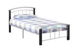 Espresso&Pewter Twin Bed Complete offers at $218 in Surplus Furniture