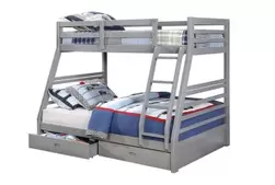 Grey Twin&Full Bunk Bed offers at $848 in Surplus Furniture