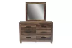 Caliban Brown Plank Dresser offers at $468 in Surplus Furniture