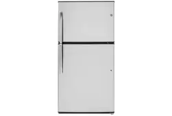 GE Stainless Steel 21 Cubic Foot Refrigerator offers at $1248 in Surplus Furniture