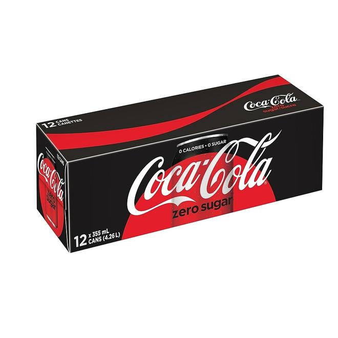 Coca-Cola Zero Sugar - 355mL Cans - 12 Pack offers at $6.99 in Staples