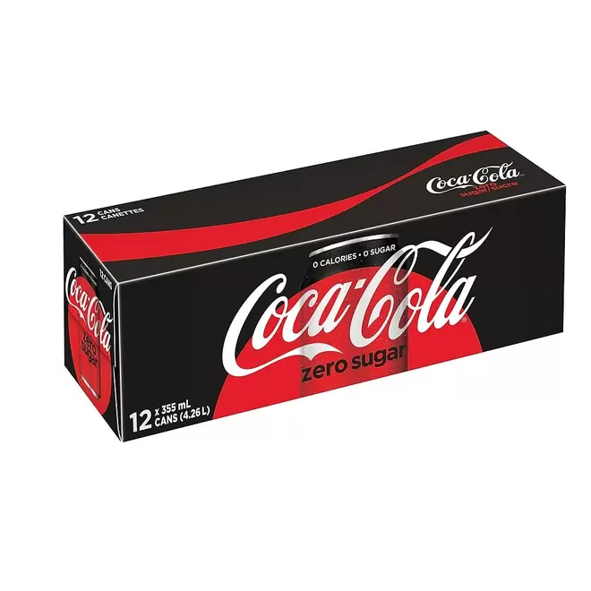 Coca-Cola Zero Sugar - 355mL Cans - 12 Pack offers at $7.49 in Staples