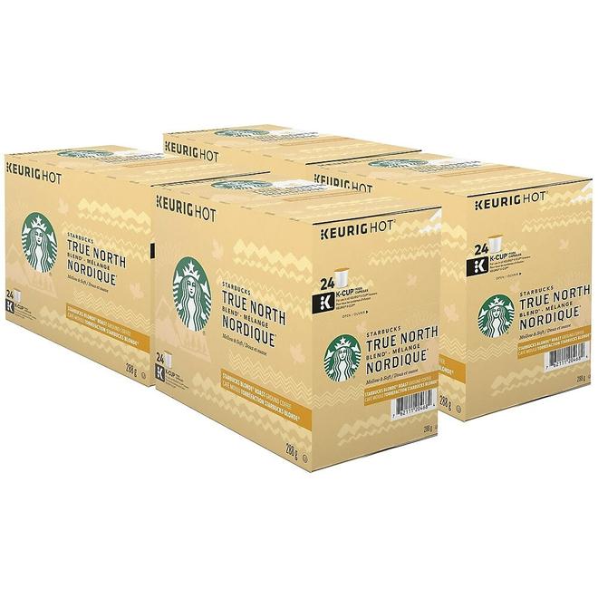 Starbucks True North Blend Coffee K-Cup Pods - 96 Pack offers at $69.99 in Staples