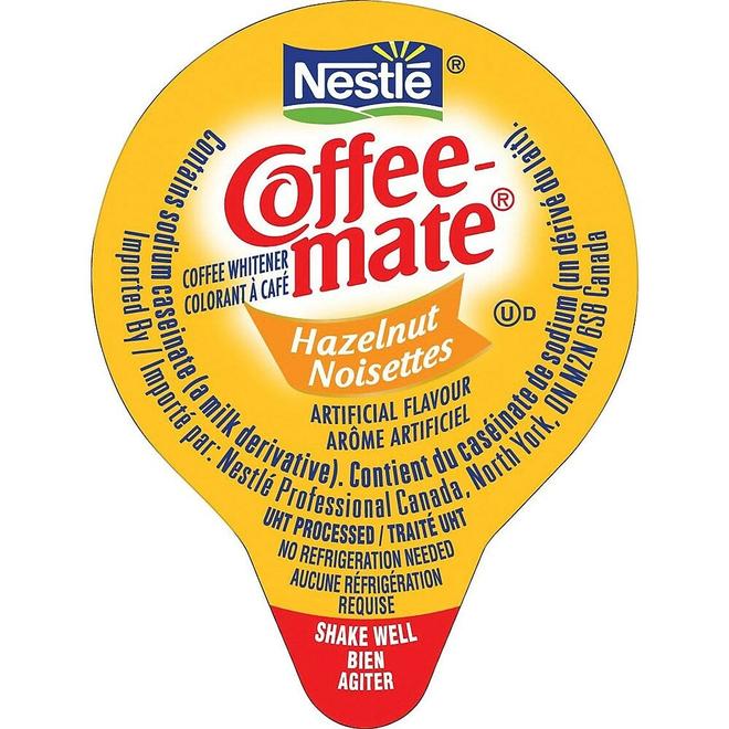 Nestle Coffee-mate Coffee Whitener Singles, Hazelnut, 180 Pack offers at $35.99 in Staples