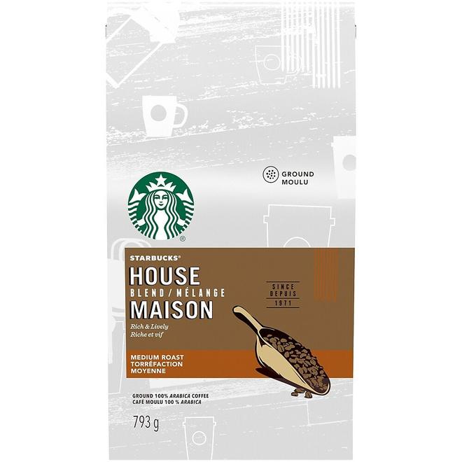 Starbucks Roast & Ground Coffee - House Blend - 793g offers at $26.99 in Staples