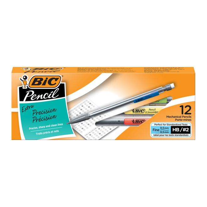 BIC Extra-Precision HB Mechanical Pencils - 0.5 mm - 12 Pack offers at $4.69 in Staples