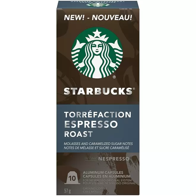 Starbucks Nespresso Original System Espresso Capsules - 10 Pack offers at $9.99 in Staples