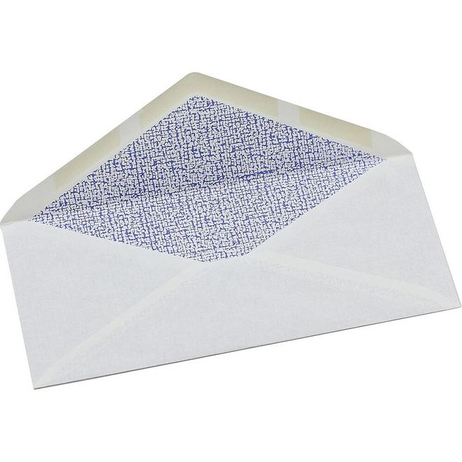 Simply #10 White Security Envelopes, 4-1/8" x 9-1/2", Gummed, 40 Pack offers at $2.39 in Staples