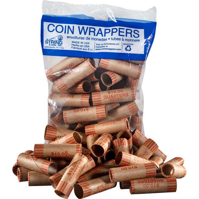 Paper Coin Tube, Quarters, 36 Pack offers at $2.49 in Staples