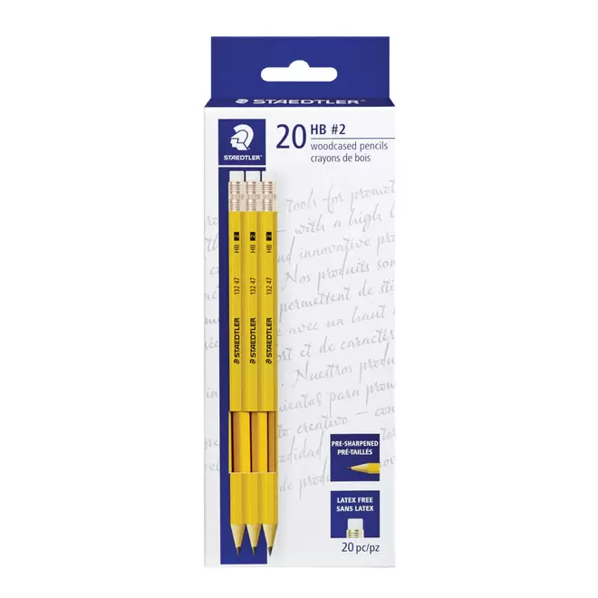 Staedtler Woodcased Pencils - #2 HB - 20 Pack offers at $3.29 in Staples