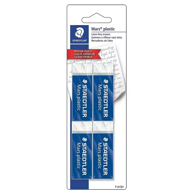 Staedtler Plastic Eraser - 4 Pack offers at $4.99 in Staples