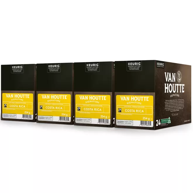 Van Houtte Costa Rica - Light Roast - K-Cup Coffee Pods - 96 Pack offers at $75.99 in Staples