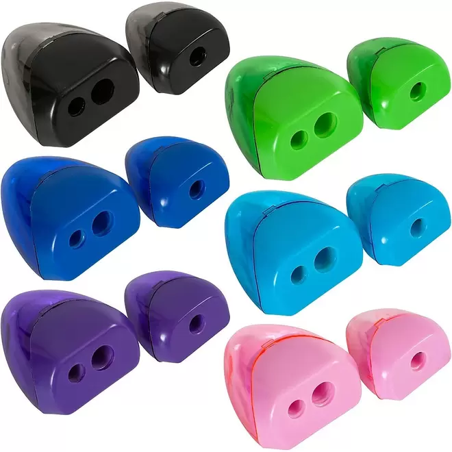 Staples Pencil Sharpeners - Assorted Colours - 2 Pack offers at $2.79 in Staples