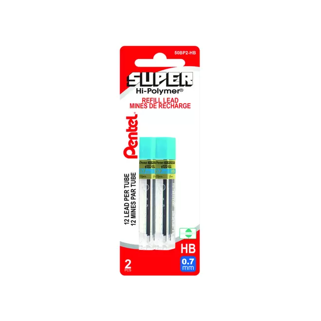 Pentel Lead Refill, 0.7 mm, HB, 2 Pack offers at $2.19 in Staples