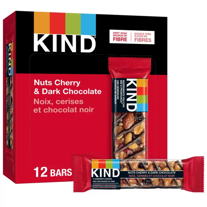 KIND Bar - Nuts Cherry And Dark Chocolate - 12 Pack offers at $24.99 in Staples