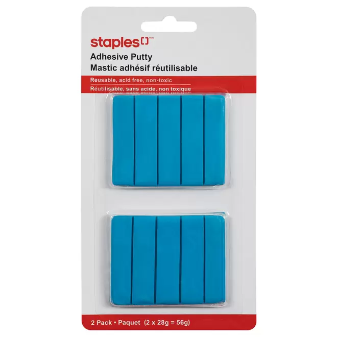 Staples Reusable Adhesive Putty - 56 g - Blue offers at $4.99 in Staples