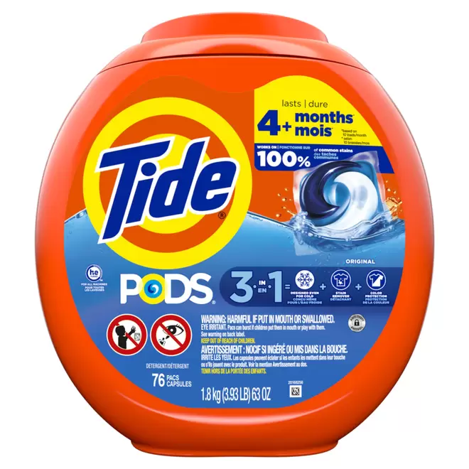 Tide PODS Liquid Laundry Detergent - Original - 76 Pack offers at $32.99 in Staples