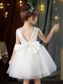 Young Girls' Pearl Butterfly Bowknot Formal Dress, Suitable For Birthday Party, Dance Party, Banquet, Festival And Wedding, Elegant Daily Wear, Stage Show, Fashion Show, Performance offers at $28.49 in SheIn
