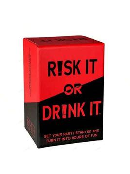 RISK IT OR DRINK Drinking Card Game Adult Party Game Couple Drinking Game Cards (Red) offers at $15.1 in SheIn