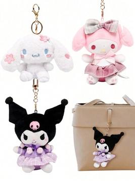 1Pc Genuine  Hello   Kerokero  Model Plush Doll Keychain Anime Kawaii Cartoon Character Toys Kitty Cat Keychains Bag Phone Pendant Toy Gift Decorate Collection Accessories (Some Parts May Be Random) offers at $12.2 in SheIn