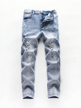 Tween Boy Ripped Frayed Skinny Jeans offers at $19 in SheIn