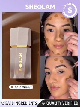 SHEGLAM Sun Sculpt Liquid Contour-Golden Sun  Gel Cream Contour  Non-Greasy Long Lasting Highly Pigmented Natural Contour Contouring Weightless Bronzer Black Friday Winter Brown Contour & Bronzer offers at $6.99 in SheIn