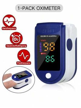 1 PC Oximeter Finger Clip Pulse Breathing PI  Heart Rate Monitoring Oximeter Electric Fingertip Pulse Oximeter LCD Screen Blue Home Care Household Blood Oxygen Saturation Finger Pulse Heart Rate De... offers at $3.4 in SheIn