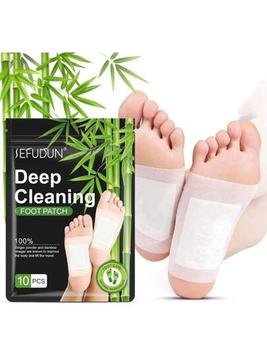 10pcs/Pack Deep Cleaning Foot Pads, Foot Care Pad, Detox Foot Pads, Self-Adhesive, Relaxing offers at $3.65 in SheIn