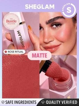 SHEGLAM Color Bloom Liquid Blush Matte Finish-Rose Ritual  Gel Cream Blush  Long Lasting Non-Fading Highly Pigmented Lightweight Long Wear Smooth Blusher Black Friday Winter Pink Brown Gifts Blush... offers at $6.99 in SheIn