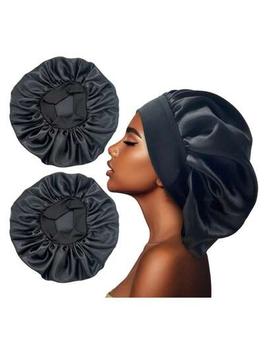 Satin Bonnet Silk Bonnet Hair Bonnet Jumbo Size for Sleeping Satin Bonnet Stretchy Tie Band for Wome offers at $2.8 in SheIn