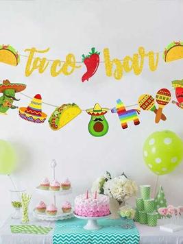 1pc Mexican Fiesta Party Decoration Pull Flag Cinco De Mayo Decorative Banner offers at $4 in SheIn