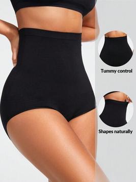 SHEIN SHAPE Women's High Waist Tummy Control Slimming Panties offers at $6.74 in SheIn
