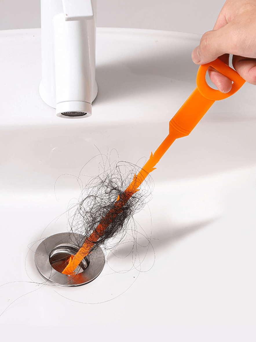 1pc Drain Unblocker Tool Hook Hair Catcher Sink & Pipe Cleaning Brush For Basin, Toilet, Bathroom And Kitchen offers at $1.8 in SheIn