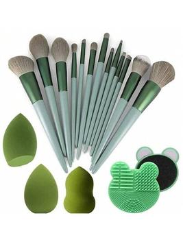 Makeup Brush 13pcs Brushes Set3pcs Cosmetic Makeup Sponge1pcs Makeup Brush Cleaning Box Beauty Tool Eyeshadow Blush Professional Brushes offers at $2.4 in SheIn