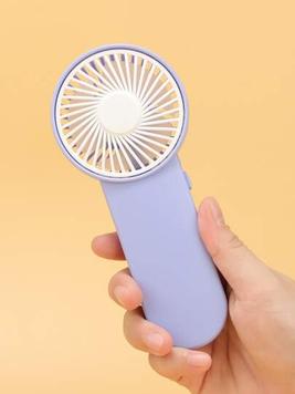 1pc AAA Battery Operated Portable Handheld Mini Fan With 1 Gear Speed Adjustment And Hanging Rope For Outdoor Use, Simple And Compact offers at $4.5 in SheIn