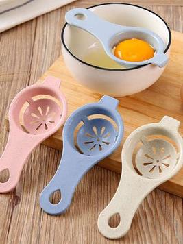 Stem Egg Separator, White and Yolk Filter, Kitchen Baking Separator Tool offers at $1.45 in SheIn