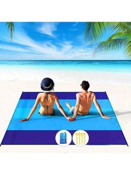 1pc Oversized Waterproof Beach Blanket For 4-7 Adults - Lightweight & Sandproof Picnic Mat For Travel, Camping, Hiking - Enjoy Comfortable Outdoor Activities(140*200) Beach Towel offers at $13.1 in SheIn