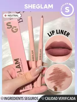 SHEGLAM So Lippy Lip Liner-Neutral Creamy Matte Lip Liner Pencil High Pigment Not Easy To Fade Silky Smooth Matte Contour Tint Lip Makeup Black Friday Party Y2K Lip Liner Xmas Christmas Gift Winter... offers at $2.99 in SheIn