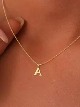 1pc Name Initial Necklace For Women Stainless Steel Jewelry Simple A-Z Alphabet Pendants Choker Letter Necklaces Fashion Party Gifts offers at $1.98 in SheIn