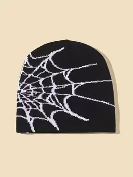 1pc Men Spider Web Pattern Fashionable Beanie, For Daily Life Street offers at $3.5 in SheIn