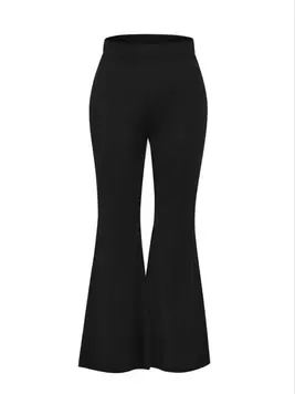 SHEIN ICON Plus Solid Flare Leg Pants offers at $16.09 in SheIn