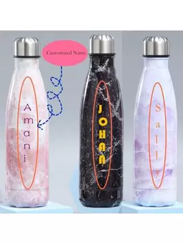 16oz American Stylish Marble Series Bottle, Casual Outdoor Hiking Sports Water Bottle, Home Fitness Water Cup, Customized 1pc Set offers at $15.53 in SheIn