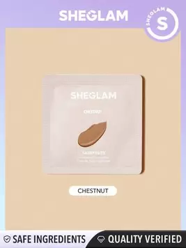 SHEGLAM Skinfinite Hydrating Foundation Sample-Chestnut Flawless Dewy Foundation Hydrating Coverage Invisible Pore Concealer Pore-Less Non-Greasy Lightweight Natural Soft Liquid Foundation Black Fr... offers at $0.99 in SheIn