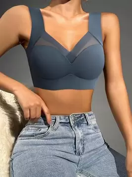 Seamless Wireless Underwear,Sexy Push-Up Bra,Sports Bra,Yoga Underwear,Running Vest,Comfortable Bralette,Women's Lingerie & Underwear offers at $6.37 in SheIn