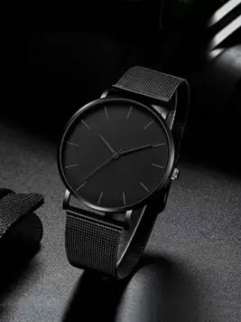 Men Mesh Strap Round Pointer Quartz Watch offers at $3.6 in SheIn